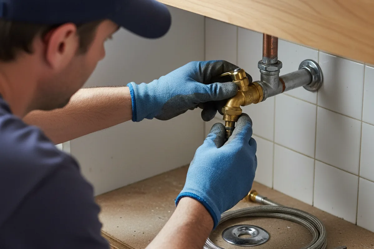 Shutoff valve and fitting work during Emergency Plumbing in Mount Hope